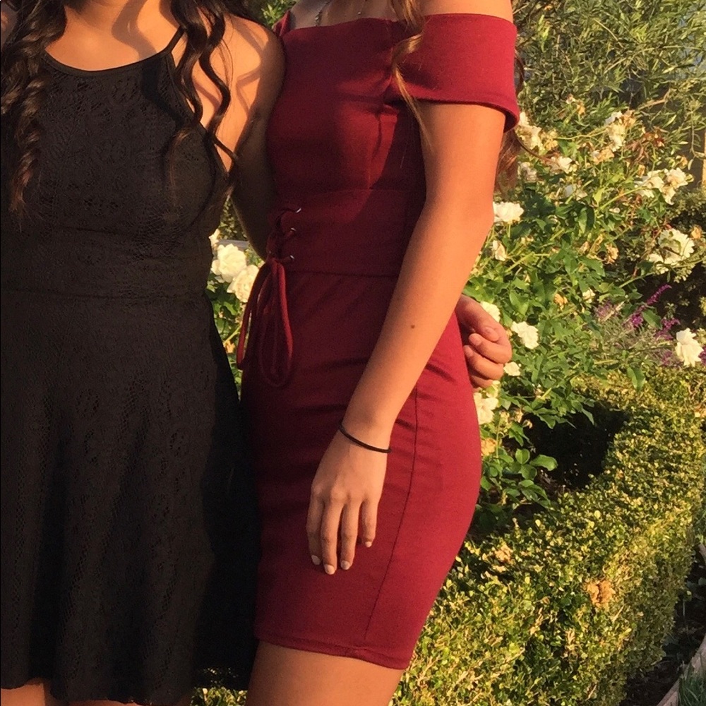 NEW midi dresses under $50! Red off the shoulder!